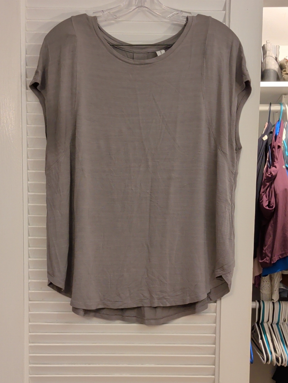 all in motion Taupe Cap Sleeve Relaxed Tee